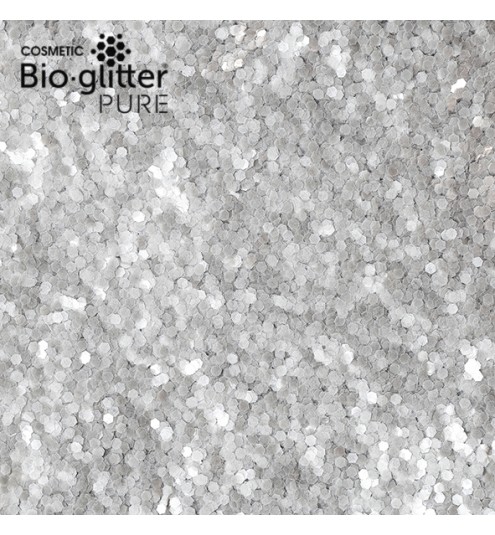 Cosmetic Bio-glitter Pure Silver